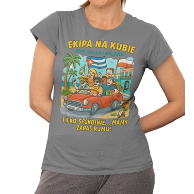 KOSZULKA DAMSKA  WAKACYJNA Ekipa na Kubie